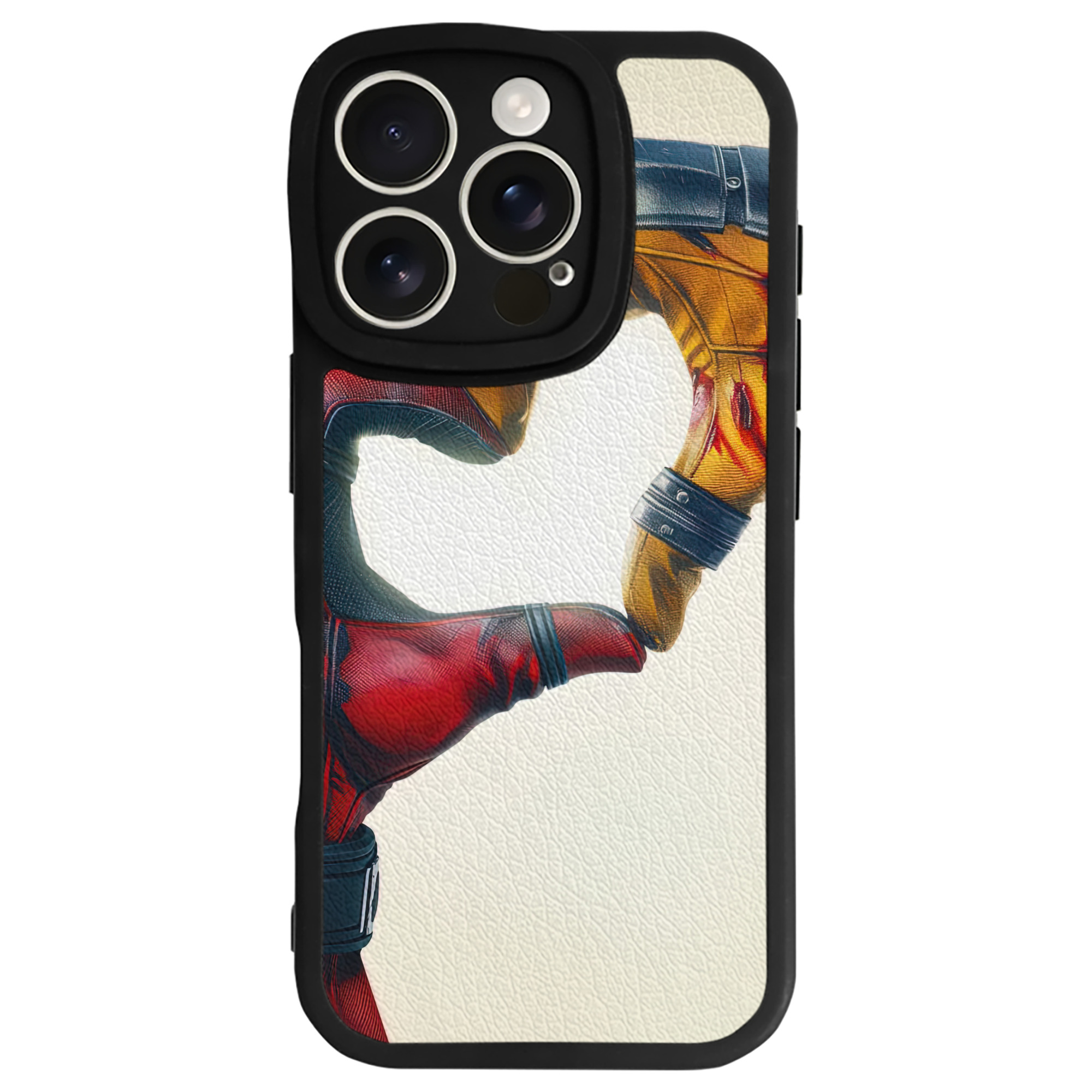 （画像用） Deadpool デッドプール 【iPhone 16シリーズ対応】シリコンスマホケース（レザー調） 材質：シリコン